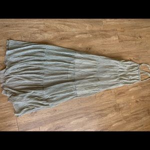 Dusty gold maxi dress